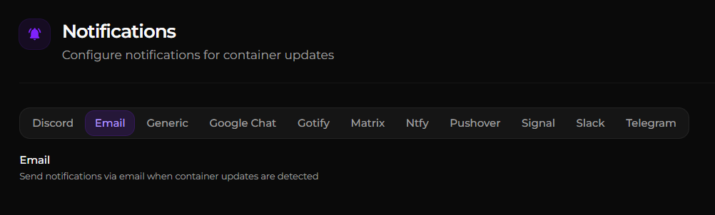 Configuration des notifications de mises à jour dans Arcane