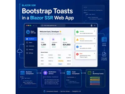 Mise en place des Toasts Bootstrap dans une application web Blazor SSR