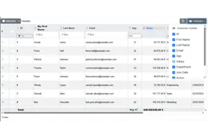 SuperDataGrid : le composant principal pour l'affichage de données dans Appliman