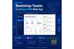 Mise en place des Toasts Bootstrap dans une application web Blazor SSR