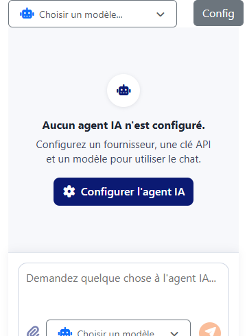 Le composant de chat SuperAIAgent dans la BlazorDemoApp