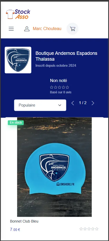 Version mobile Stock Asso